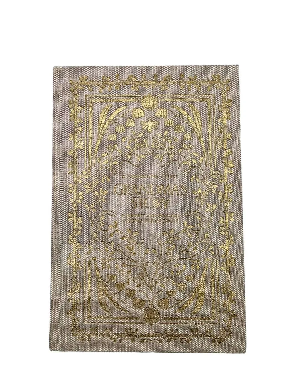 Grandma's Story memory journal textured linen tan keepsake book record memories